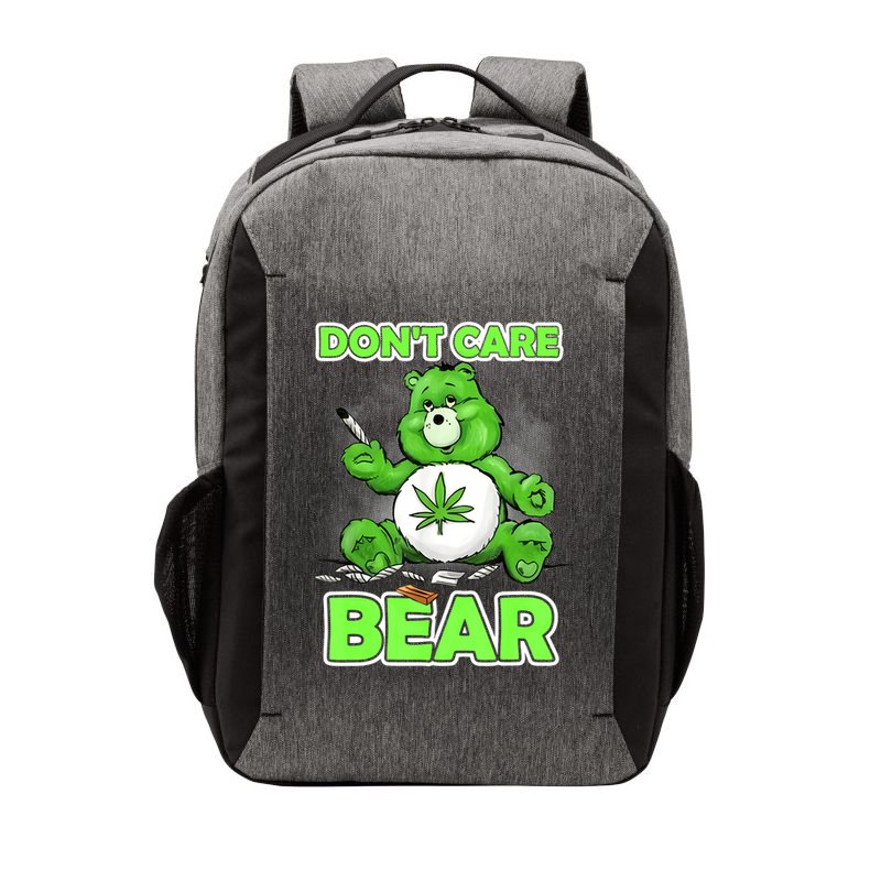 Dont Care Bear Smoking Weed Cannabis Marijuana 4 20 Stoner Gift 2 Vector Backpack