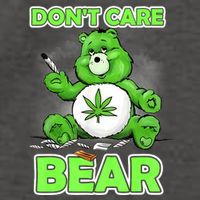 Dont Care Bear Smoking Weed Cannabis Marijuana 4 20 Stoner Gift 2 Vector Backpack