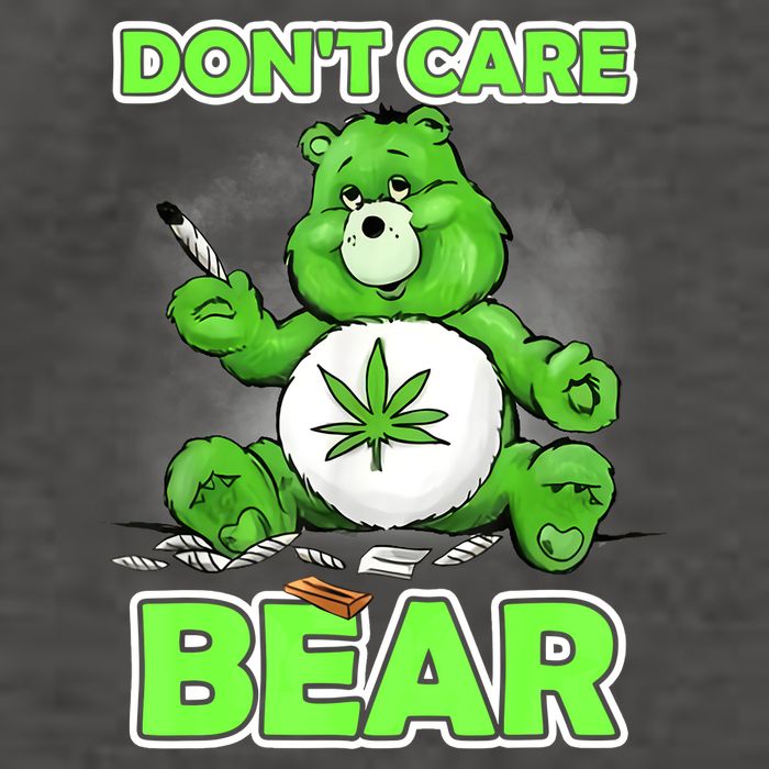Dont Care Bear Smoking Weed Cannabis Marijuana 4 20 Stoner Gift 2 Vector Backpack