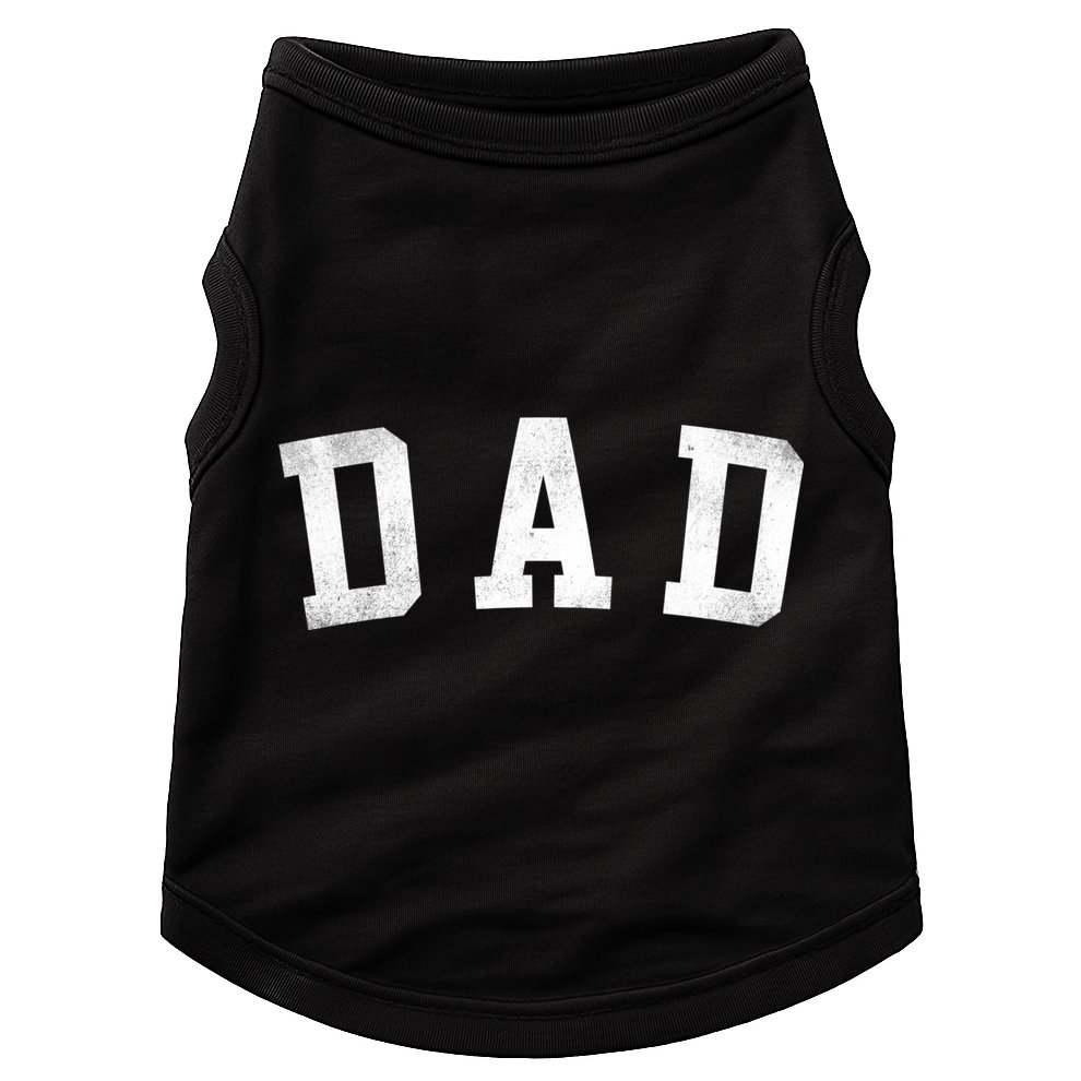 Dad Classic Bold Font FatherS Day Dad Doggie Tank