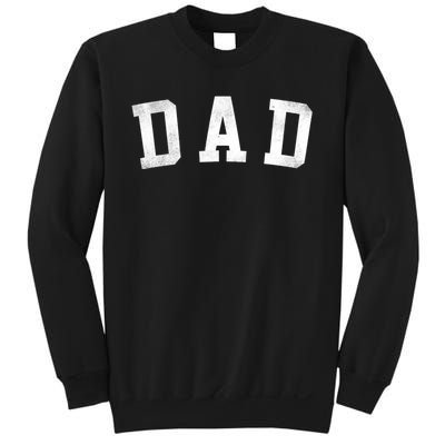 Dad Classic Bold Font FatherS Day Dad Sweatshirt