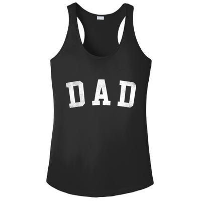 Dad Classic Bold Font FatherS Day Dad Ladies PosiCharge Competitor Racerback Tank