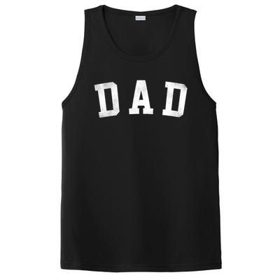 Dad Classic Bold Font FatherS Day Dad PosiCharge Competitor Tank