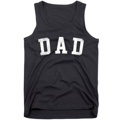 Dad Classic Bold Font FatherS Day Dad Tank Top