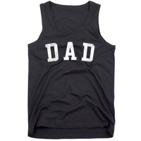 Dad Classic Bold Font FatherS Day Dad Tank Top