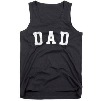 Dad Classic Bold Font FatherS Day Dad Tank Top