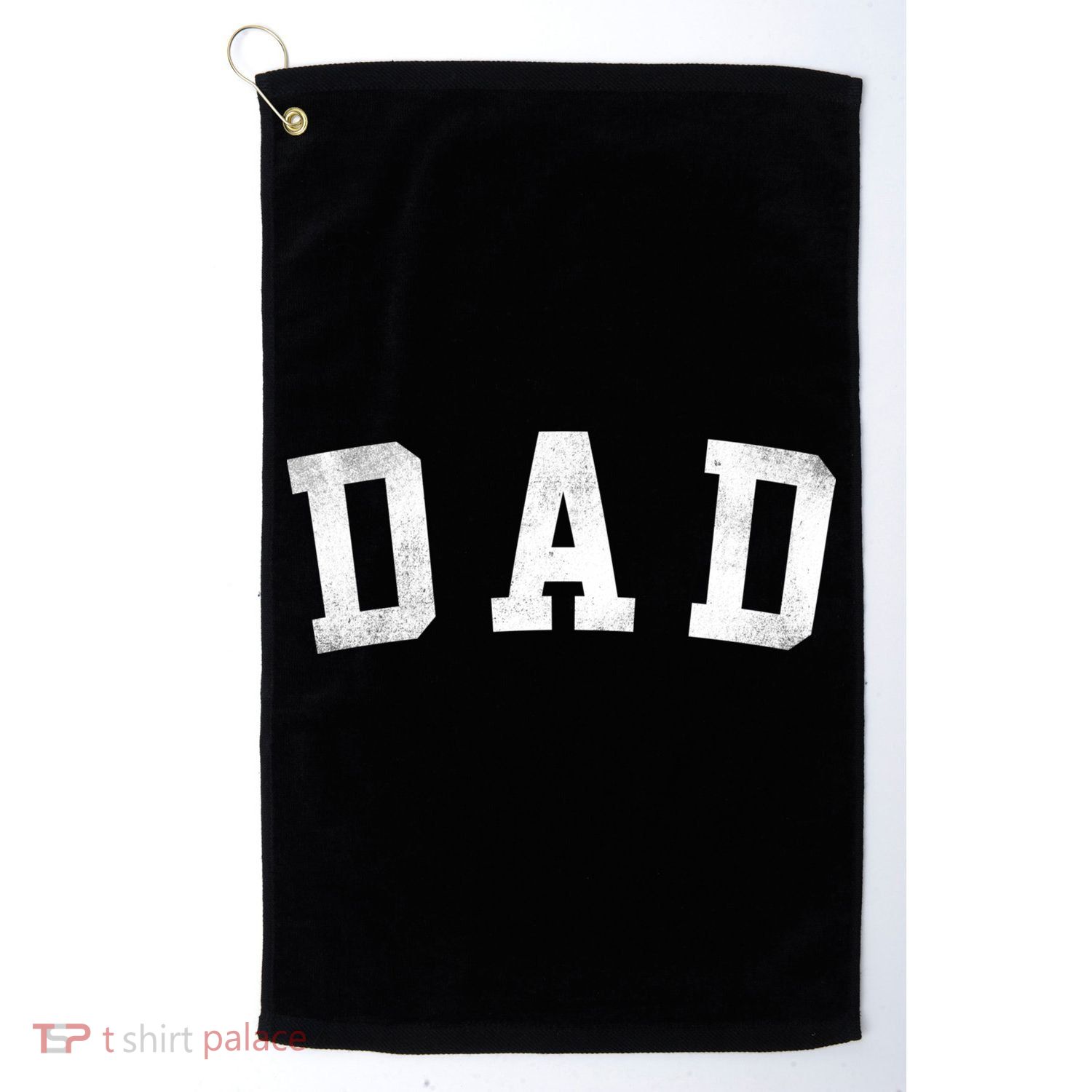 Dad Classic Bold Font FatherS Day Dad Golf Towel