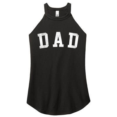 Dad Classic Bold Font FatherS Day Dad Women's Perfect Tri Rocker Tank