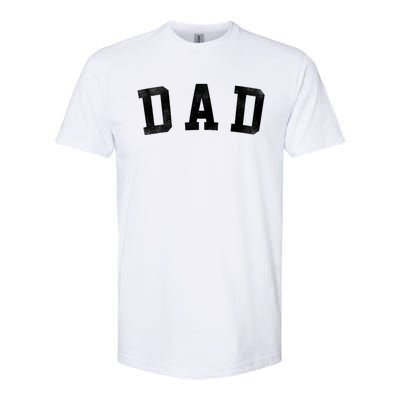 Dad Classic Bold Font FatherS Day Dad Softstyle CVC T-Shirt