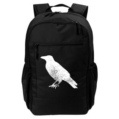 Distressed Crow Bird Print Raven Vintage Bird Backpack