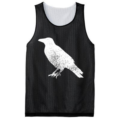 Distressed Crow Bird Print Raven Vintage Bird Mesh Reversible Basketball Jersey Tank