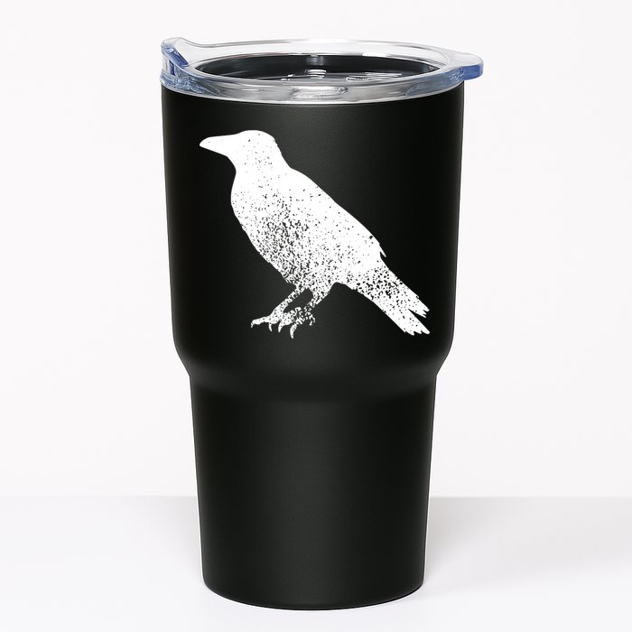 Distressed Crow Bird Print Raven Vintage Bird Tumbler