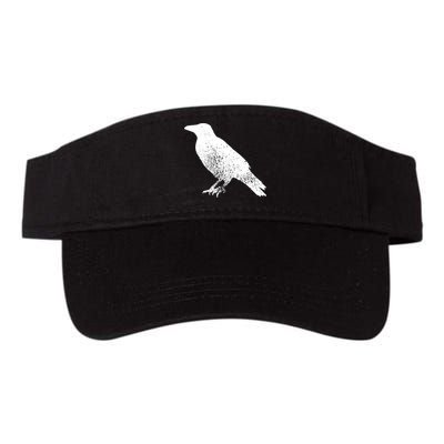 Distressed Crow Bird Print Raven Vintage Bird Visor
