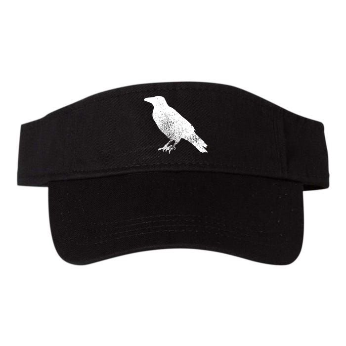 Distressed Crow Bird Print Raven Vintage Bird Visor
