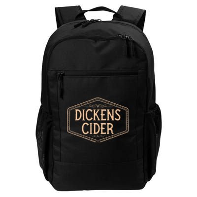 Dickens Cider Bottle Label Pun Design Cheeky Innuendo Daily Commute Backpack