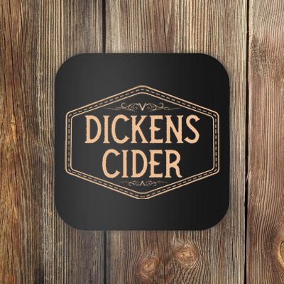 Dickens Cider Bottle Label Pun Design Cheeky Innuendo Coaster