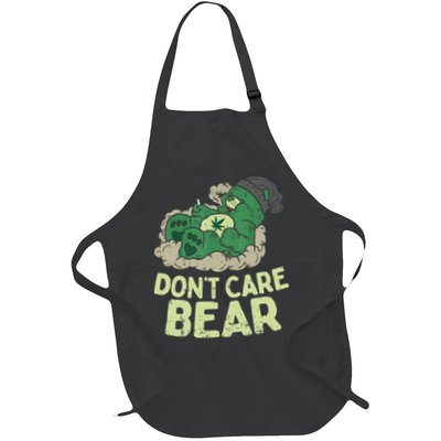 Dont Care Bear Smoking Weed Cannabis Marijuana 4 20 Stoner Gift 2 Apron