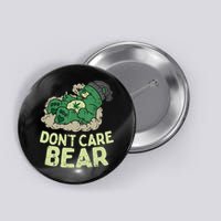 Dont Care Bear Smoking Weed Cannabis Marijuana 4 20 Stoner Gift 2 Button