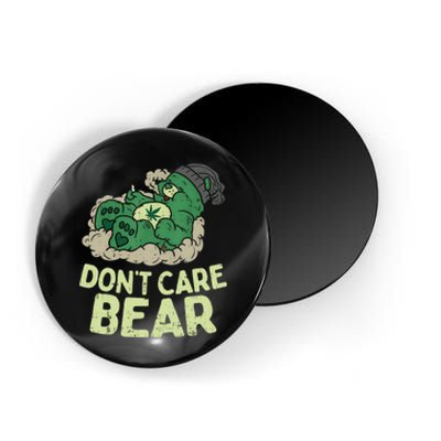 Dont Care Bear Smoking Weed Cannabis Marijuana 4 20 Stoner Gift 2 Magnet