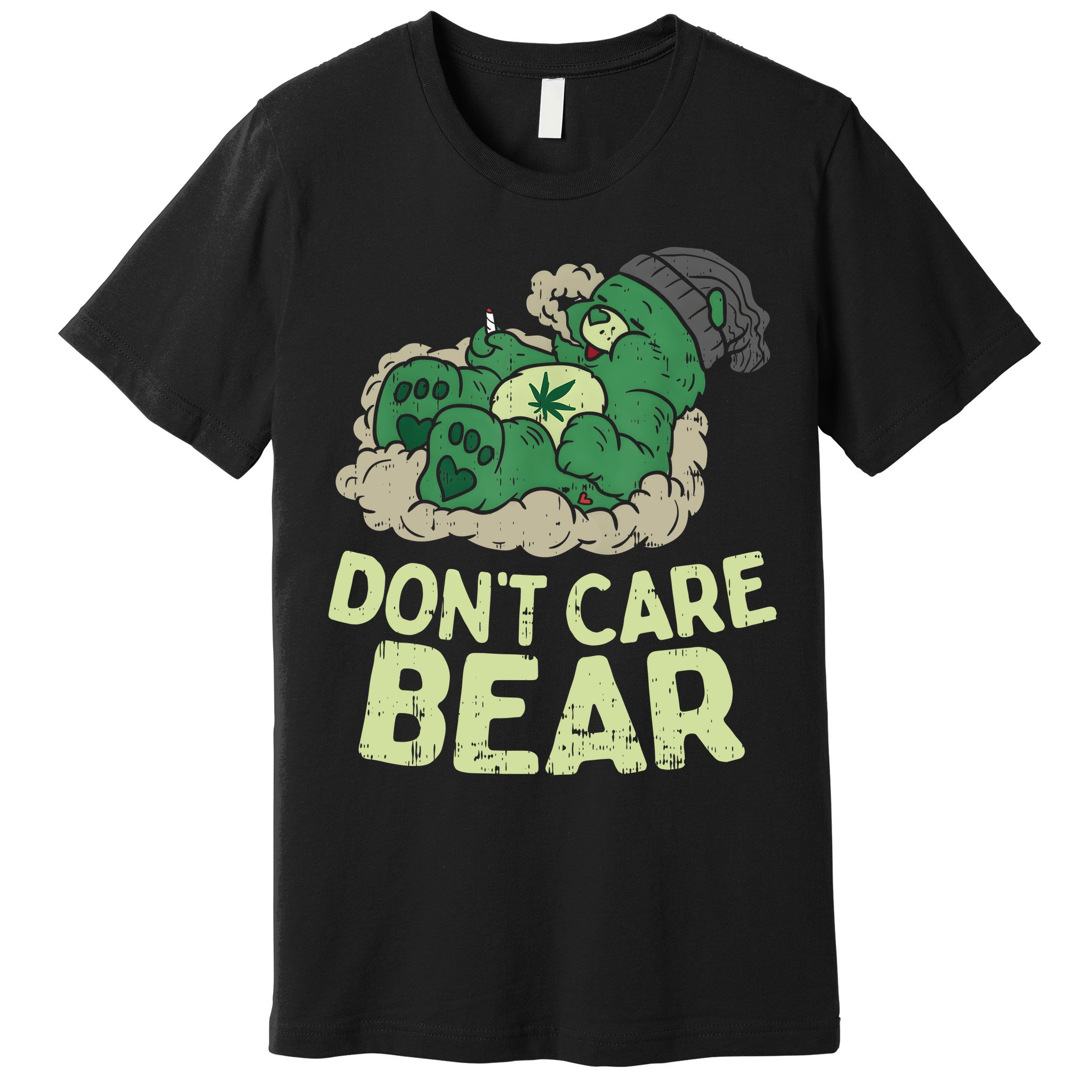 Dont Care Bear Smoking Weed Cannabis Marijuana 4 20 Stoner Gift 2 Premium T-Shirt