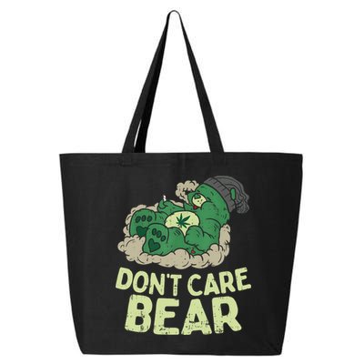 Dont Care Bear Smoking Weed Cannabis Marijuana 4 20 Stoner Gift 2 25L Jumbo Tote