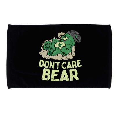 Dont Care Bear Smoking Weed Cannabis Marijuana 4 20 Stoner Gift 2 Microfiber Hand Towel