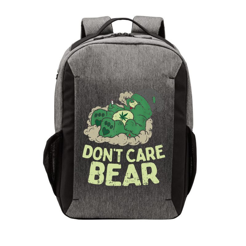 Dont Care Bear Smoking Weed Cannabis Marijuana 4 20 Stoner Gift 2 Vector Backpack
