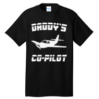 Daddy's Copilot Birthday Plane Lover Gift Tall T-Shirt