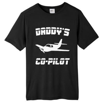 Daddy's Copilot Birthday Plane Lover Gift Tall Fusion ChromaSoft Performance T-Shirt