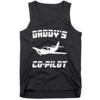 Daddy's Copilot Birthday Plane Lover Gift Tank Top