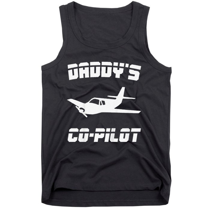 Daddy's Copilot Birthday Plane Lover Gift Tank Top