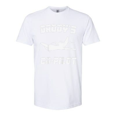 Daddy's Copilot Birthday Plane Lover Gift Softstyle CVC T-Shirt