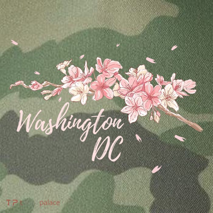 D.c. Cherry Blossom Tree Washington Cherry Festival Legacy Tie Dye Trucker Hat