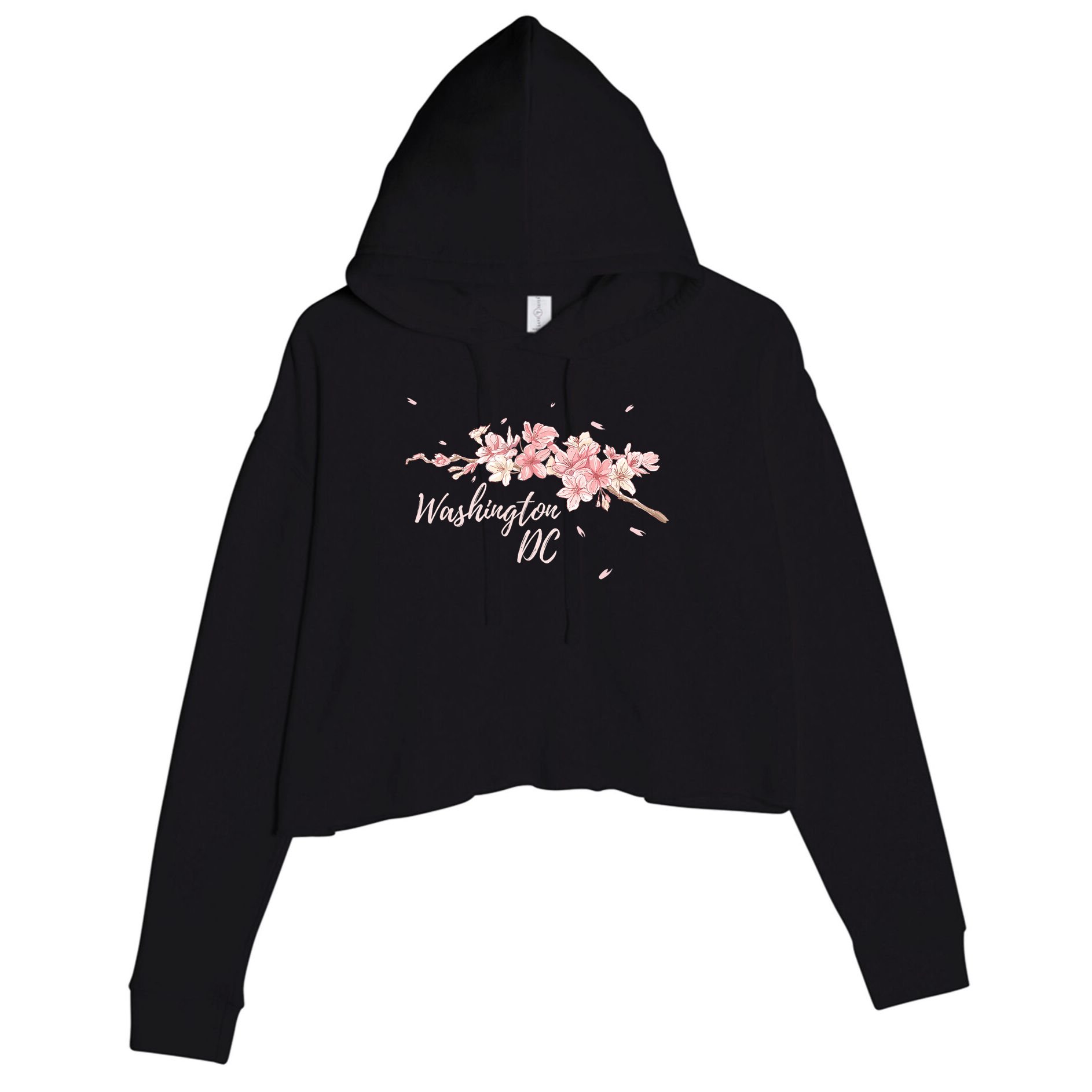 D.c. Cherry Blossom Tree Washington Cherry Festival Crop Fleece Hoodie