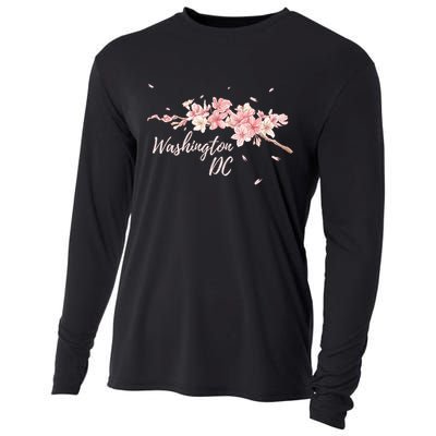 D.c. Cherry Blossom Tree Washington Cherry Festival Cooling Performance Long Sleeve Crew