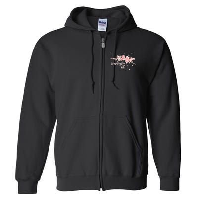 D.c. Cherry Blossom Tree Washington Cherry Festival Full Zip Hoodie