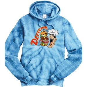 Defector Chefector Big Burger Tie Dye Hoodie