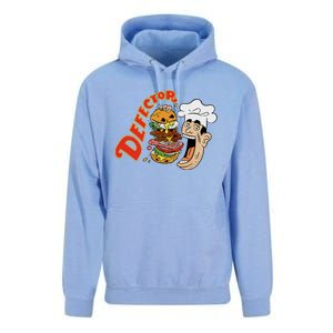 Defector Chefector Big Burger Unisex Surf Hoodie