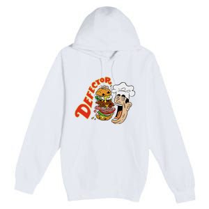 Defector Chefector Big Burger Premium Pullover Hoodie