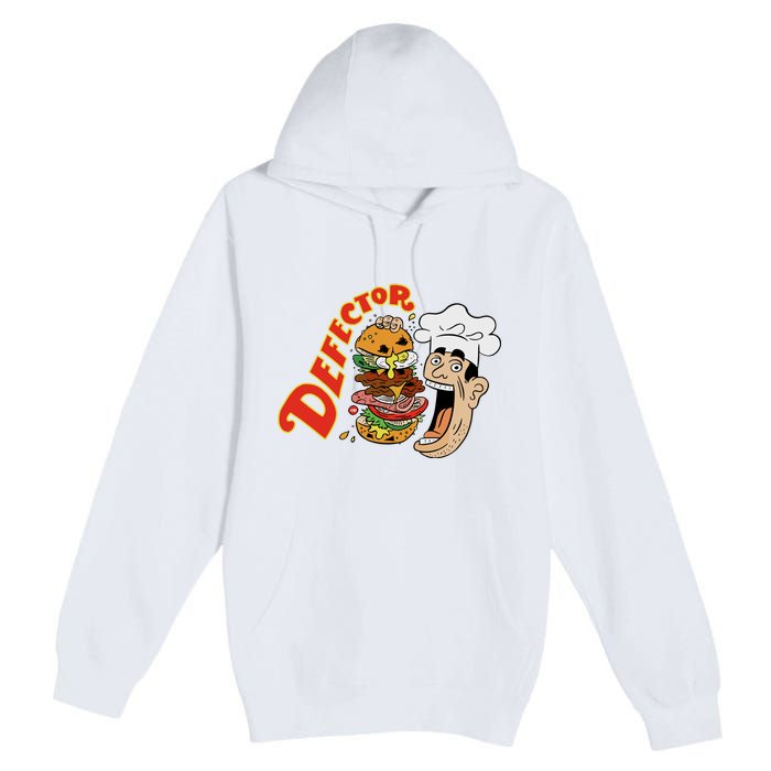 Defector Chefector Big Burger Premium Pullover Hoodie