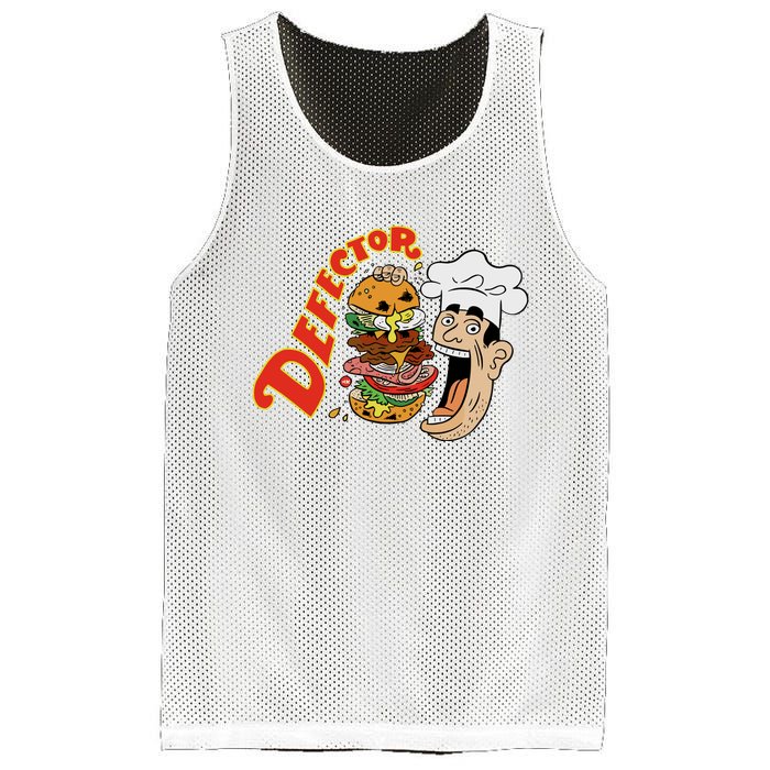 Defector Chefector Big Burger Mesh Reversible Basketball Jersey Tank