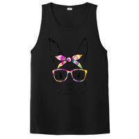 Dy Cute Bunny Face Tie Dye Glasses Easter Day PosiCharge Competitor Tank