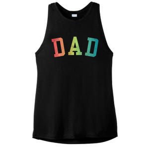 Dad Classic Bold Font FatherS Day New Dad Birthday Ladies PosiCharge Tri-Blend Wicking Tank