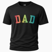 Dad Classic Bold Font FatherS Day New Dad Birthday Cooling Performance Crew T-Shirt