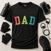 Dad Classic Bold Font FatherS Day New Dad Birthday Cooling Performance Crew T-Shirt