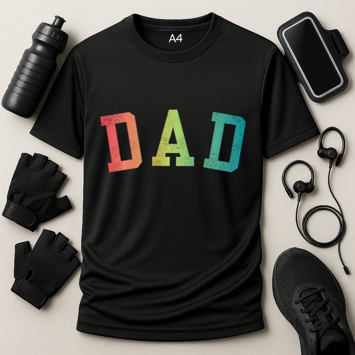 Dad Classic Bold Font FatherS Day New Dad Birthday Cooling Performance Crew T-Shirt