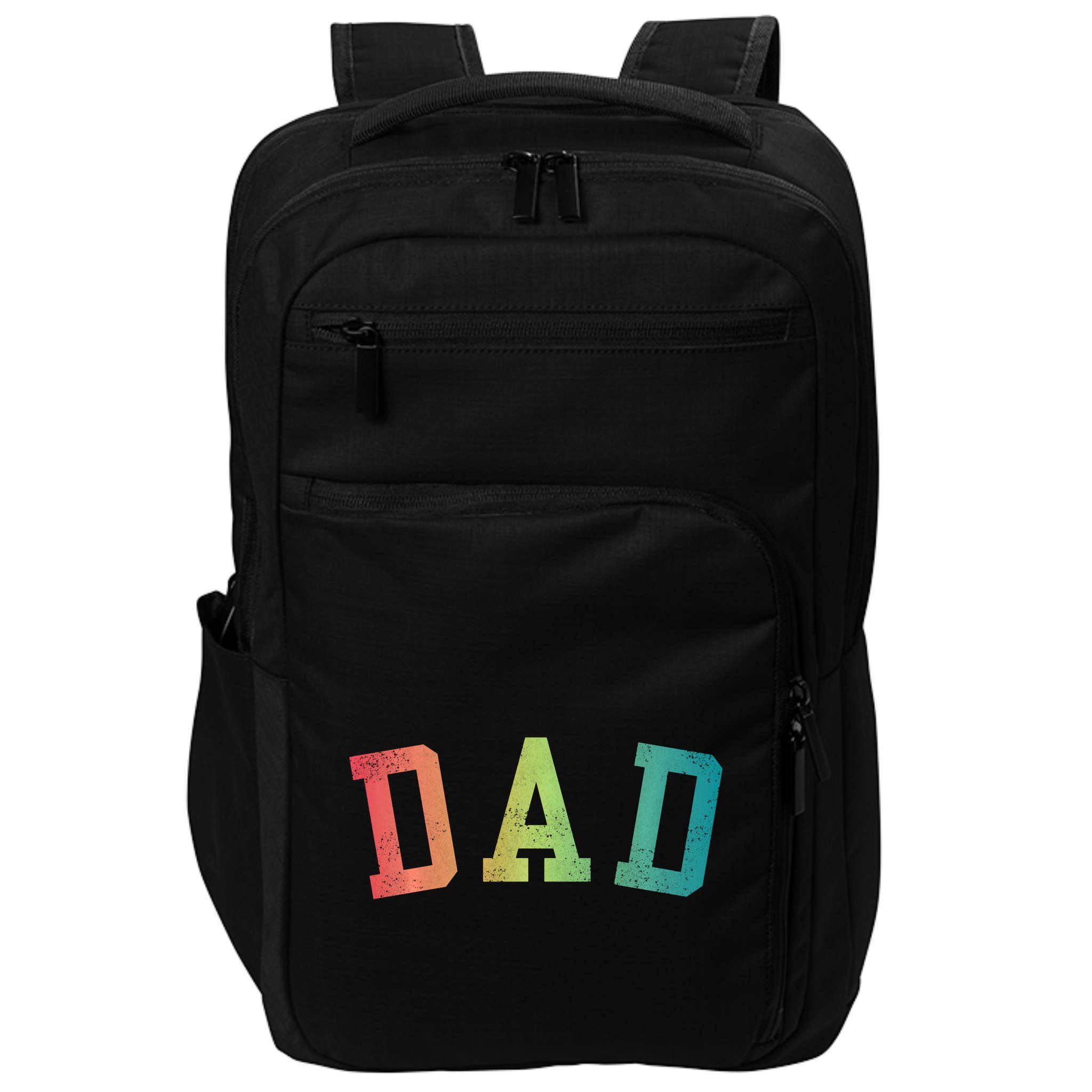 Dad Classic Bold Font FatherS Day New Dad Birthday Impact Tech Backpack