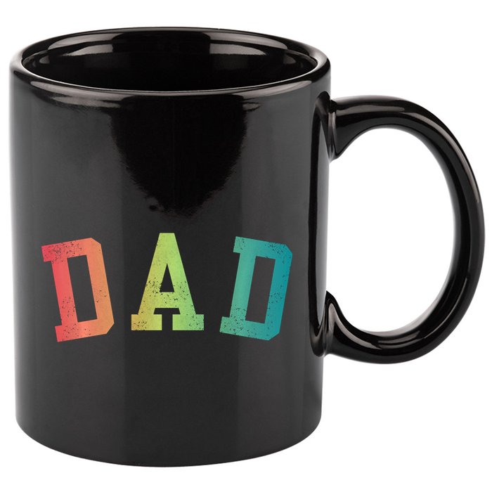 Dad Classic Bold Font FatherS Day New Dad Birthday 11oz C Handle Ceramic Mug