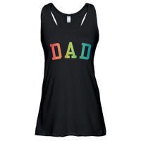 Dad Classic Bold Font FatherS Day New Dad Birthday Ladies Essential Flowy Tank