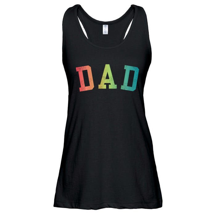 Dad Classic Bold Font FatherS Day New Dad Birthday Ladies Essential Flowy Tank